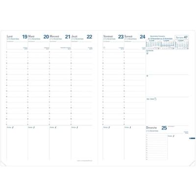 QUO VADIS Refill Agenda 2026 konsul veckoplanering fransk 13 månader december till december 21 x 29,7 cm gyllene skiva vitt Clairefontaine papper fransk tillverkning QUO VADIS Refill Agenda 2026 konsul veckoplanering fransk 13 månader december till december 21 x 29,7 cm gyllene skiva vitt Clairefontaine papper fransk tillverkning