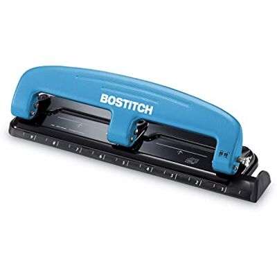 Bostitch PaperPro Liten (1–24) blå kompakt stansmaskin med tre hål Bostitch PaperPro Liten (1–24) blå kompakt stansmaskin med tre hål