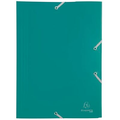 Exacompta Chemise a elastique 3 rabats polypropylene 4/10e opaque eco a4 Exacompta Chemise a elastique 3 rabats polypropylene 4/10e opaque eco a4