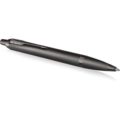 Parker IM Monokrom kulspetspenna Pistol metallfinish och dekorationer Medium punkt med blått bläck Presentask Parker IM Monokrom kulspetspenna Pistol metallfinish och dekorationer Medium punkt med blått bläck Presentask