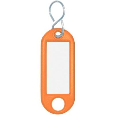 WEDO 262813406 nyckelring för märkning orange 100 stycken med S-krok WEDO 262813406 nyckelring för märkning orange 100 stycken med S-krok