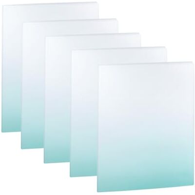 Idena 90384 – Visuell bok A4, 5 stycken med 20 genomskinliga fodral vardera, presentationsmapp av plast i vit petrol, mapp för certifikat, dokument och mycket mer. Idena 90384 – Visuell bok A4, 5 stycken med 20 genomskinliga fodral vardera, presentationsmapp av plast i vit petrol, mapp för certifikat, dokument och mycket mer.