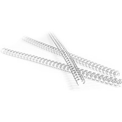 Pavo Premium trådbindningsryggar A4, 7,9 mm, 34 loopar, 3:1 pitch, kapacitet 1–50 ark, silver, förpackning med 100 st 8001859 Pavo Premium trådbindningsryggar A4, 7,9 mm, 34 loopar, 3:1 pitch, kapacitet 1–50 ark, silver, förpackning med 100 st 8001859