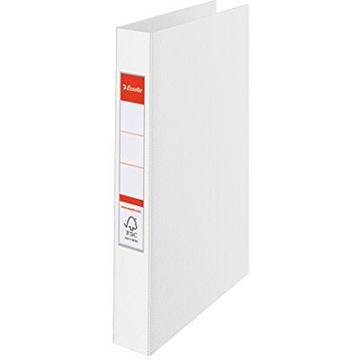 Esselte 2 ringpärmar, PP, rymmer upp till 190 ark, Vivida Range, 42 mm Ryggrad, 14449 A4, Vit Esselte 2 ringpärmar, PP, rymmer upp till 190 ark, Vivida Range, 42 mm Ryggrad, 14449 A4, Vit