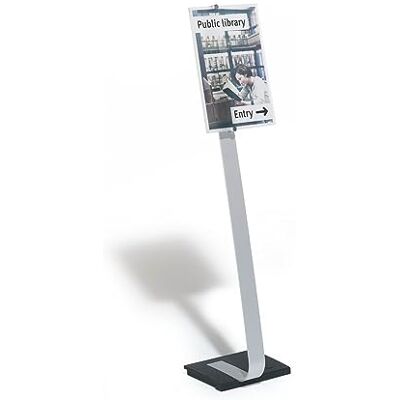 Durable 481923 Golvskylt CRYSTAL SIGN A3, silver Durable 481923 Golvskylt CRYSTAL SIGN A3, silver
