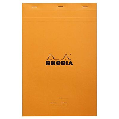 Rhodia 19400C – Block Meeting No. 19 DIN A4+, med förtryck, datum/anteckning/action, 40 ark borttagbara, 80 g, orange, 1 styck Rhodia 19400C – Block Meeting No. 19 DIN A4+, med förtryck, datum/anteckning/action, 40 ark borttagbara, 80 g, orange, 1 styck