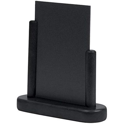 Securit Elegant bordsstativ för bord med dubbelsidig bordsyta med träbas U-formad med vit kritpenna, ca 17,5 x 15,5 cm Securit Elegant bordsstativ för bord med dubbelsidig bordsyta med träbas U-formad med vit kritpenna, ca 17,5 x 15,5 cm