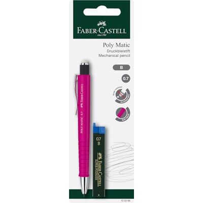 Faber-Castell 133398 – stiftpenna Poly Matic, 0,7 mm, i blisterförpackning, sorterad Faber-Castell 133398 – stiftpenna Poly Matic, 0,7 mm, i blisterförpackning, sorterad