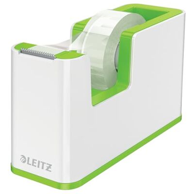 Leitz WOW Tejphållare inkl. tejp, vit/grön, 53641054 Leitz WOW Tejphållare inkl. tejp, vit/grön, 53641054