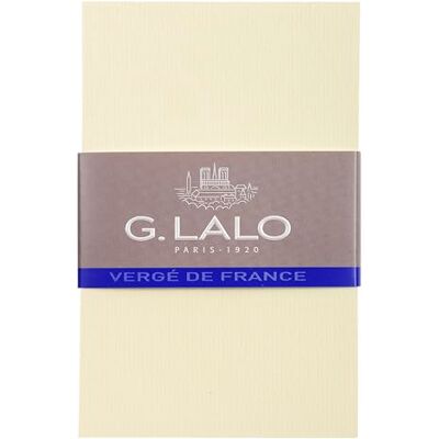 Clairefontaine Lalo 67316L Un sachet de 25 cartes de visite 8,5x13,5 cm 300g en Papier vergé de France, Ivoire Clairefontaine Lalo 67316L Un sachet de 25 cartes de visite 8,5x13,5 cm 300g en Papier vergé de France, Ivoire
