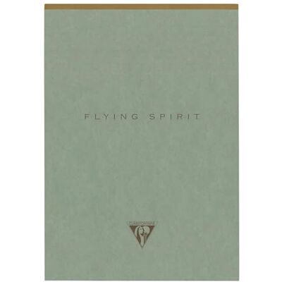Clairefontaine 107636C Flying Spirit Green bloc entoilé entête 14,8x21cm 140p détach. Ligné motifs assortis papier ivoire 90g Clairefontaine 107636C Flying Spirit Green bloc entoilé entête 14,8x21cm 140p détach. Ligné motifs assortis papier ivoire 90g