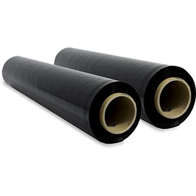 Global Film svart för förpackning, ogenomskinlig film, filmpapper, plastrulle, möbelskydd, flyttlådor, plastskydd, 50 cm x 300 m sträckbar SIDI (2 st, svart) Global Film svart för förpackning, ogenomskinlig film, filmpapper, plastrulle, möbelskydd, flyttlådor, plastskydd, 50 cm x 300 m sträckbar SIDI (2 st, svart)