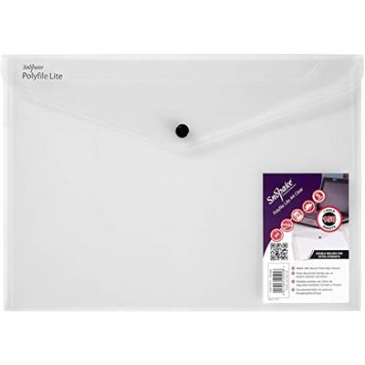 Snopake 15411 polyfile A4 Popper plånbok Klar Snopake 15411 polyfile A4 Popper plånbok Klar