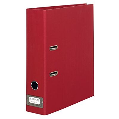 Rössler 1317452368 S.O.H.O. Mapp A4 med registreringsskylt, ryggbredd 80 mm, röd Rössler 1317452368 S.O.H.O. Mapp A4 med registreringsskylt, ryggbredd 80 mm, röd