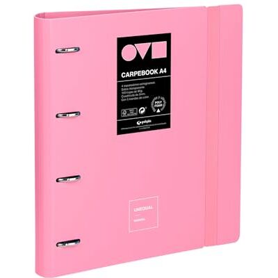 Grafoplás Grafoplas A4-arkivskåp med 4 ringar Polyfoam Carpebook Robust och ultralätt Unik minirosa Inkluderar reservdel, avdelare och kuvert Perfekt för att organisera skolmaterial Grafoplás Grafoplas A4-arkivskåp med 4 ringar Polyfoam Carpebook Robust och ultralätt Unik minirosa Inkluderar reservdel, avdelare och kuvert Perfekt för att organisera skolmaterial