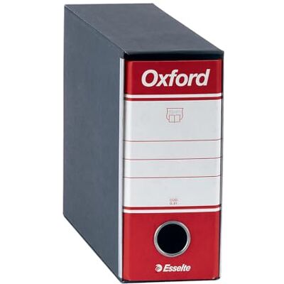 Esselte 390781160 Oxford kartongpärm 8 cm, röd Esselte 390781160 Oxford kartongpärm 8 cm, röd