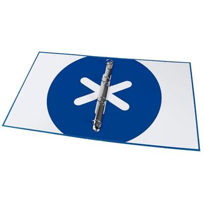 Liderpapel Antartik A4 fodrade 4 ringar 25 mm rund mapp mörk blå färg Liderpapel Antartik A4 fodrade 4 ringar 25 mm rund mapp mörk blå färg