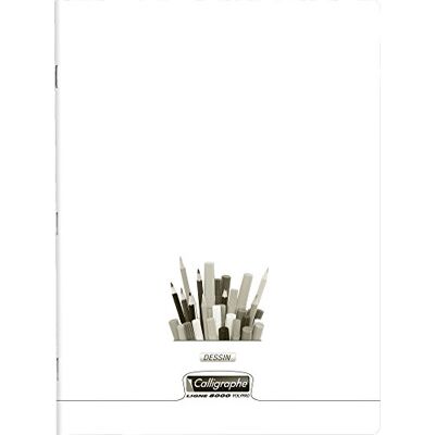Clairefontaine Kalligraf PP häftad ritalbum, A4+, enkel, 120 g, 96 sidor genomskinlig Clairefontaine Kalligraf PP häftad ritalbum, A4+, enkel, 120 g, 96 sidor genomskinlig