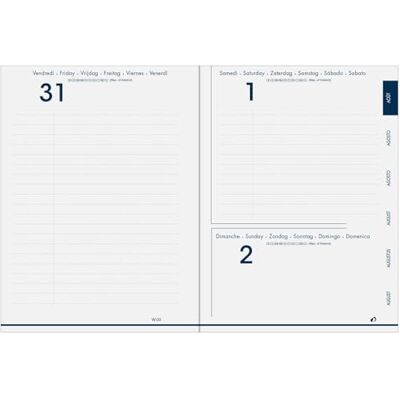 QUO VADIS 1281945Q Ersättning EUROTEXTAGENDA Flerspråkig skoldagbok-År 2022-2023-Format 12x17cm-Dagligen 12 Månader Augusti-juli-återvunnet papper under mantlar QUO VADIS 1281945Q Ersättning EUROTEXTAGENDA Flerspråkig skoldagbok-År 2022-2023-Format 12x17cm-Dagligen 12 Månader Augusti-juli-återvunnet papper under mantlar