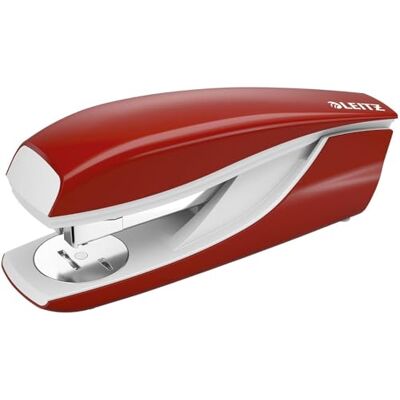 Leitz kontorshäftapparat av metall, för 40 ark, inklusive häftklamrar, ergonomisk design, röd, NeXXt-serien, 55220025 Leitz kontorshäftapparat av metall, för 40 ark, inklusive häftklamrar, ergonomisk design, röd, NeXXt-serien, 55220025