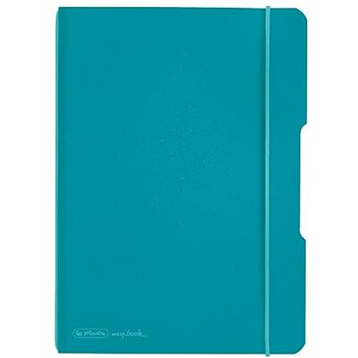 herlitz Anteckningsbok flex, PP, A5, 40 ark rutat, caribbean turkos herlitz Anteckningsbok flex, PP, A5, 40 ark rutat, caribbean turkos