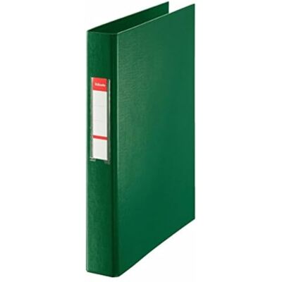 Esselte 64305 Plastfodrad ringmapp med korthållare 4 ringar Ø 25 mm Folio grön Esselte 64305 Plastfodrad ringmapp med korthållare 4 ringar Ø 25 mm Folio grön