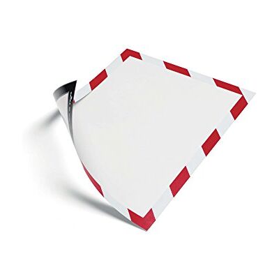 Durable 4945132 inforam Duraframe® Magnetic Security A4, magnethäftande på metallytor, 5-pack, röd/vit Durable 4945132 inforam Duraframe® Magnetic Security A4, magnethäftande på metallytor, 5-pack, röd/vit