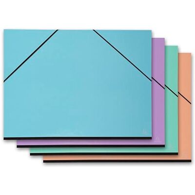 Exacompta Ref. 25690E 5 Aquarel-ritkort med elastiska band svart papper inuti canvasbaksida storlek 52 x 72 cm druvformat (500 x 650 mm) diverse färger Exacompta Ref. 25690E 5 Aquarel-ritkort med elastiska band svart papper inuti canvasbaksida storlek 52 x 72 cm druvformat (500 x 650 mm) diverse färger