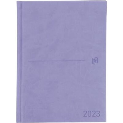 Oxford , Dagbok 2023 dag per sida, A5-storlek, påsytt extra lock, spanska, pastellrosa Oxford , Dagbok 2023 dag per sida, A5-storlek, påsytt extra lock, spanska, pastellrosa