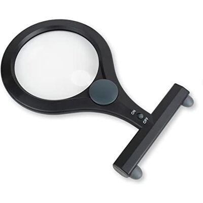 Carson LumiCraft LED-belyst handsfree 2x förstoringsglas med 4x spotlins och halsrem (LC-15) Carson LumiCraft LED-belyst handsfree 2x förstoringsglas med 4x spotlins och halsrem (LC-15)