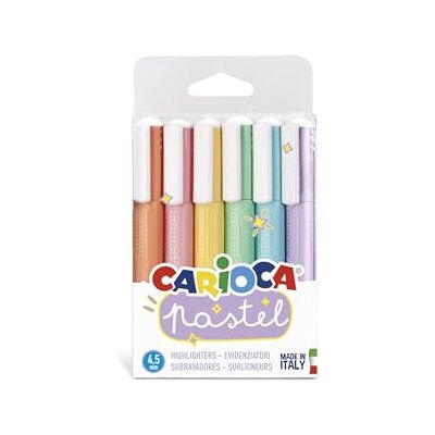 CARIOCA Evidenziatori Pastel 6 Pz CARIOCA Evidenziatori Pastel 6 Pz