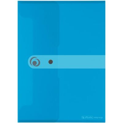 herlitz 11206687 dokumentficka 6-pack PP A4 transparent blå herlitz 11206687 dokumentficka 6-pack PP A4 transparent blå