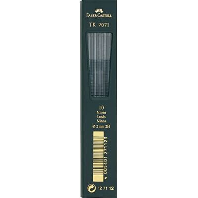 Faber-Castell 127112 10 fallminor TK 9071, mintjocklek: 2,0 mm, hårdhetsgrad: 2H Faber-Castell 127112 10 fallminor TK 9071, mintjocklek: 2,0 mm, hårdhetsgrad: 2H