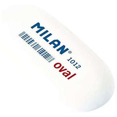 MILAN 095509 oval smulande radergummi (paket med 12) MILAN 095509 oval smulande radergummi (paket med 12)