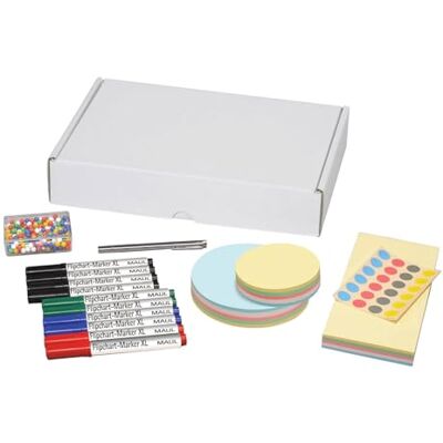 Maul Moderationstillbehör select, 1051 Delar, Markör, Kort, Häftpunkter, Nålar, Teleskoppenna, 37 x 26 x 7 cm Maul Moderationstillbehör select, 1051 Delar, Markör, Kort, Häftpunkter, Nålar, Teleskoppenna, 37 x 26 x 7 cm