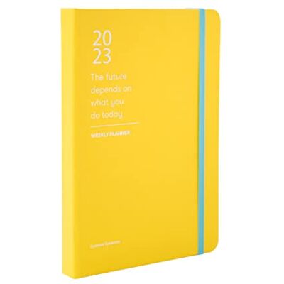 Kokonote : Dagbok, livsplanerare, 2023, färgkul, gul A5 veckoplanerare, 14,8 x 21 cm, 13 månaders upprätt veckoplanerare, december 2022, december 2023, planerare, 2022–2023 Kokonote : Dagbok, livsplanerare, 2023, färgkul, gul A5 veckoplanerare, 14,8 x 21 cm, 13 månaders upprätt veckoplanerare, december 2022, december 2023, planerare, 2022–2023