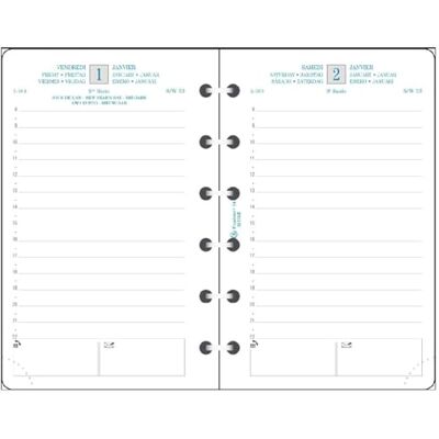 Exacompta 14350E Exatime 14 refill Dagligen 1 dag/sida Januari till december 2024 Exacompta 14350E Exatime 14 refill Dagligen 1 dag/sida Januari till december 2024