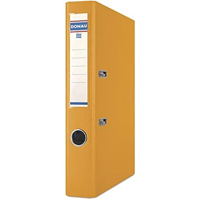 DONAU 3955001PL-11 premium mapp A4/50 mm gul plastlock PP/papper slitsmapp, kontorsmapp, mapp metall kantskydd metallinfattad grepphål spakmekanism infogningsskylt DONAU 3955001PL-11 premium mapp A4/50 mm gul plastlock PP/papper slitsmapp, kontorsmapp, mapp metall kantskydd metallinfattad grepphål spakmekanism infogningsskylt