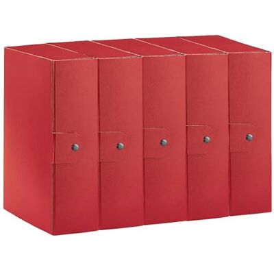 Esselte C30 EUROBOX 25 x 35 cm, rygg 10 cm, röd, 5-pack, 390330160 Esselte C30 EUROBOX 25 x 35 cm, rygg 10 cm, röd, 5-pack, 390330160