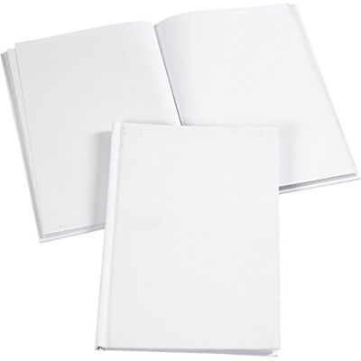 Creativ Anteckningsbok, A5 15 x 21 cm, vit, 1 st Creativ Anteckningsbok, A5 15 x 21 cm, vit, 1 st