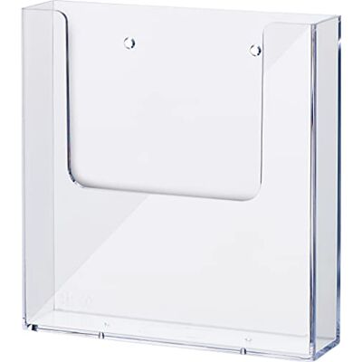 Helit H2350102 – väggbroschyrhållare, "the help wall", 1 x DIN A5 hög, transparent Helit H2350102 – väggbroschyrhållare, "the help wall", 1 x DIN A5 hög, transparent