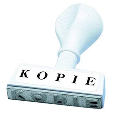 WEDO 19324 lagertext stämpel KOPIE, plast, avtrycksbredd ca 45 mm, teckenhöjd 6,5 mm, ergonomiskt handtag, vit WEDO 19324 lagertext stämpel KOPIE, plast, avtrycksbredd ca 45 mm, teckenhöjd 6,5 mm, ergonomiskt handtag, vit