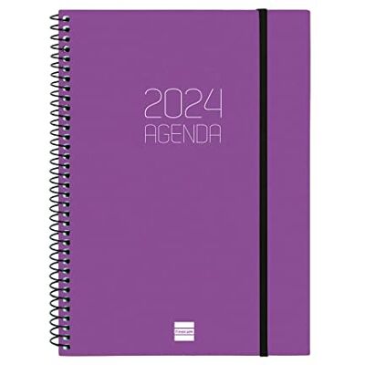 Finocam Agenda 2024 Spiral Opaque 1 Dag Sida Januari 2024 December 2024 (12 månader) Lila International Finocam Agenda 2024 Spiral Opaque 1 Dag Sida Januari 2024 December 2024 (12 månader) Lila International