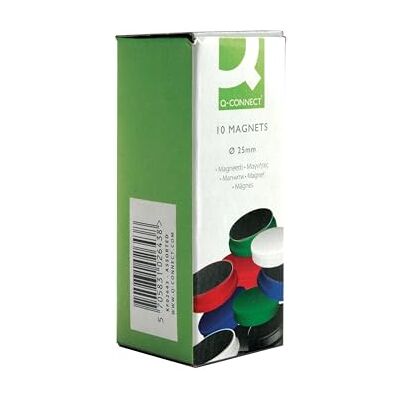 Q-Connect Q Connect sorterad 25 mm magnet (10 styck) Q-Connect Q Connect sorterad 25 mm magnet (10 styck)