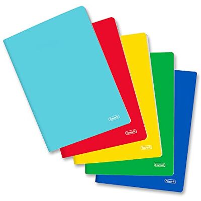 Favorit A4 anteckningsböcker, enfärgad omslag, 5 st, Randig 1R, papper 80g/kvm, röd, gul, blå, grön, turkos Favorit A4 anteckningsböcker, enfärgad omslag, 5 st, Randig 1R, papper 80g/kvm, röd, gul, blå, grön, turkos
