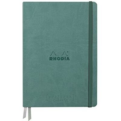 Rhodia 194158C Carnet Rigide Bullet Journal Goalbook Creation Eau A5 15,5x21x2 cm 100 pages Papier Clairefontaine Lavis Technique Blanc Uni 200 g/m 2 Rubans Couverture Simili Cuir Rhodia 194158C Carnet Rigide Bullet Journal Goalbook Creation Eau A5 15,5x21x2 cm 100 pages Papier Clairefontaine Lavis Technique Blanc Uni 200 g/m 2 Rubans Couverture Simili Cuir