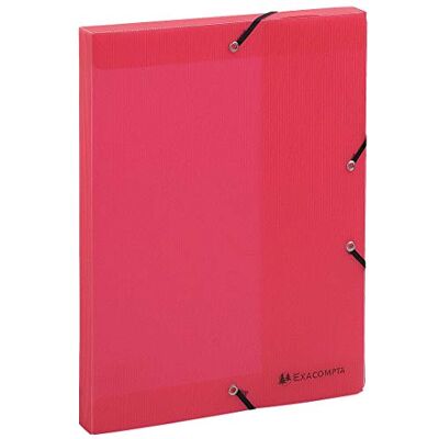 Exacompta 59775E arkivlåda Iderama PP, 24 x 32 cm, perfekt för dina dokument i format DIN A4, rygg 40 mm, röd, 1 styck Exacompta 59775E arkivlåda Iderama PP, 24 x 32 cm, perfekt för dina dokument i format DIN A4, rygg 40 mm, röd, 1 styck