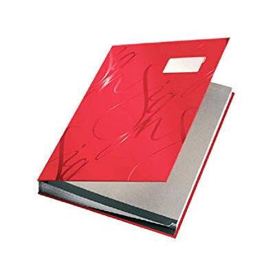 Leitz 57450025 underskriftsmapp design, 18 fack, röd Leitz 57450025 underskriftsmapp design, 18 fack, röd