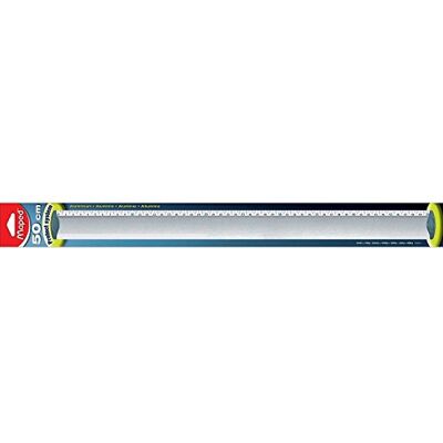 Maped M120050 – linjal Protect System, 50 cm av aluminium, aluminium Maped M120050 – linjal Protect System, 50 cm av aluminium, aluminium