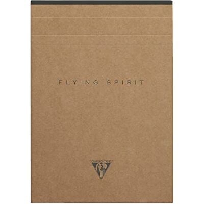 Clairefontaine 103636C ett block med Flying Spirit Kraft-huvud 140 löstagbara elfenbenssidor 14,8 x 21 cm 90 g linjer, brunt Kraft-omslag, slumpmässigt mönster Clairefontaine 103636C ett block med Flying Spirit Kraft-huvud 140 löstagbara elfenbenssidor 14,8 x 21 cm 90 g linjer, brunt Kraft-omslag, slumpmässigt mönster